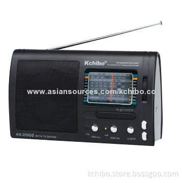 FM (TV1)/MW/SW1-8 10-band World Receiver with Electric Volume Button